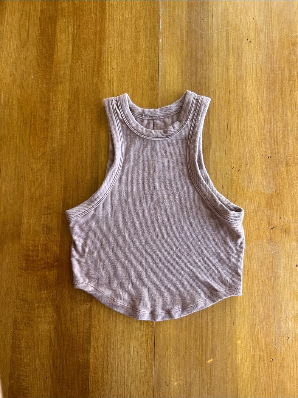 lululemon athletica Hold Tight Ribbed Cropped Tank - Mauve